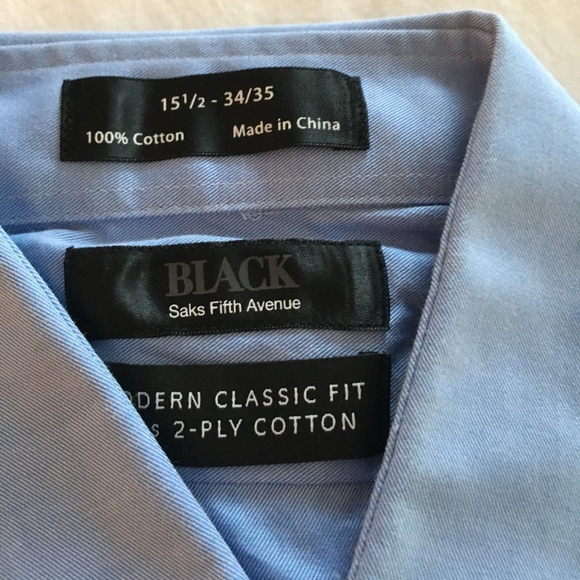 Mens Blue Dress Shirt - Picture 4 of 6